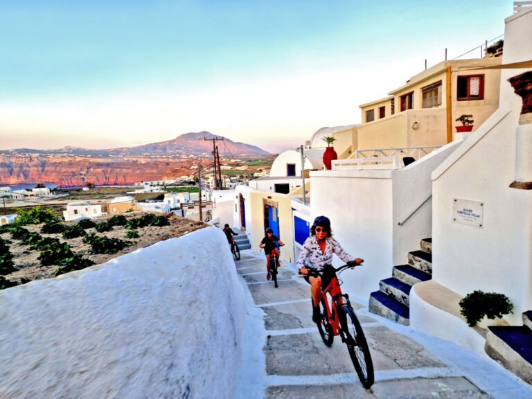 2. Eco-bikes Santorini half day 1